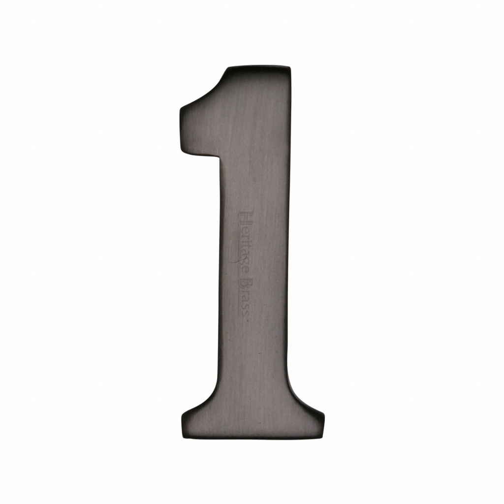 Heritage Brass Numeral 1 - 51mm  – Self Adhesive
